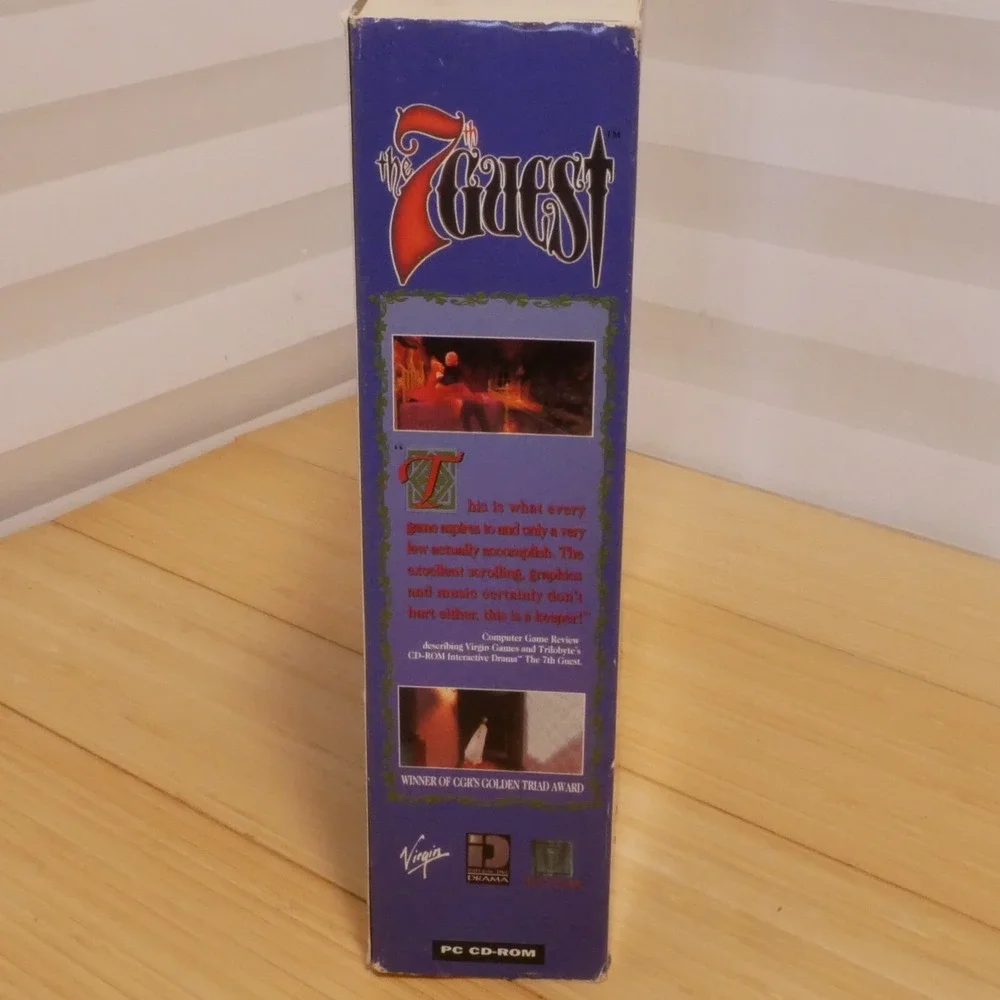 The 7th Guest (PC CD-ROM) VINTAGE‎ BIG BOX with Manual, CD & More (see photos)